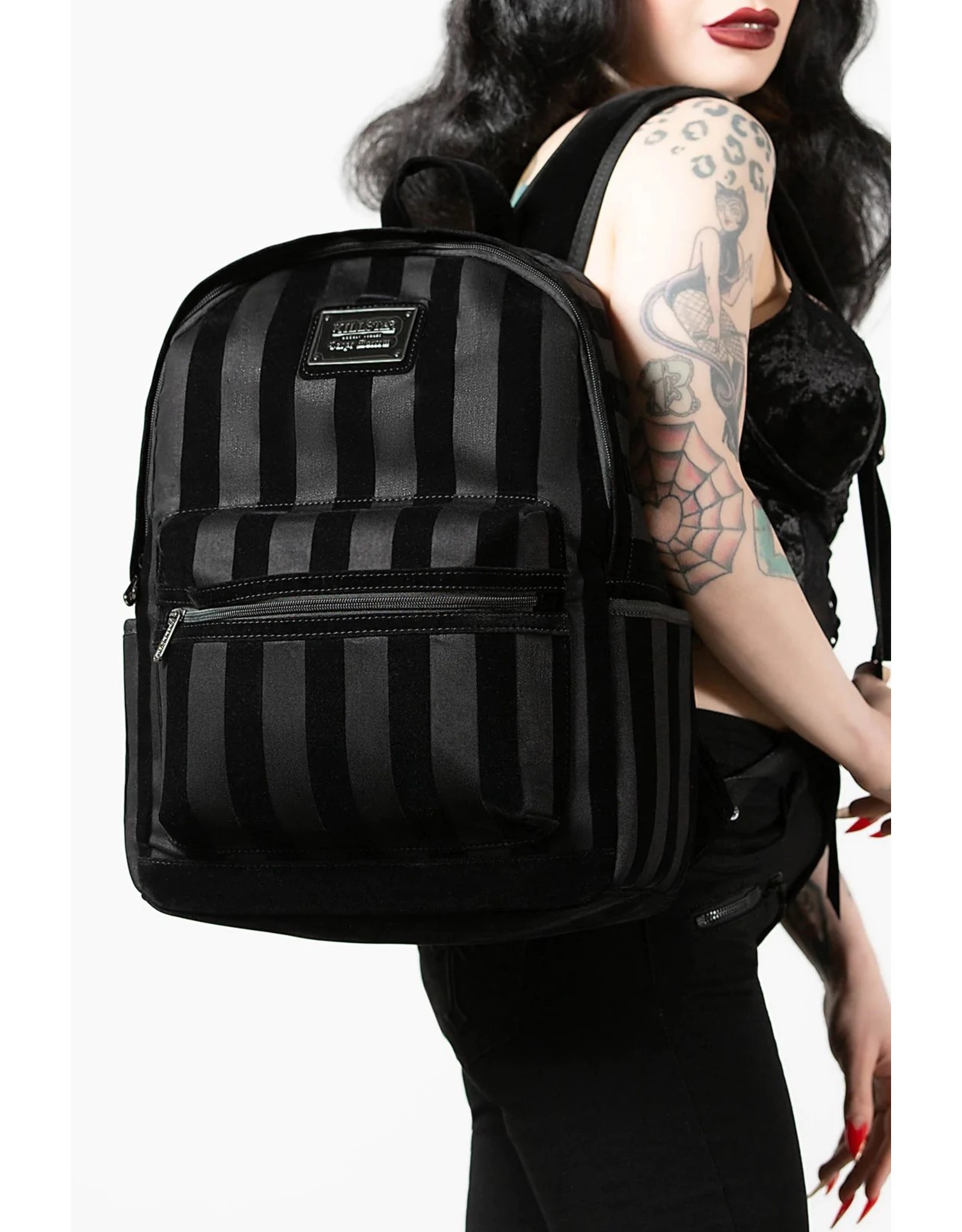 Killstar Killstar bags and accessiries - Killstar Earn Your Stripes Backpack