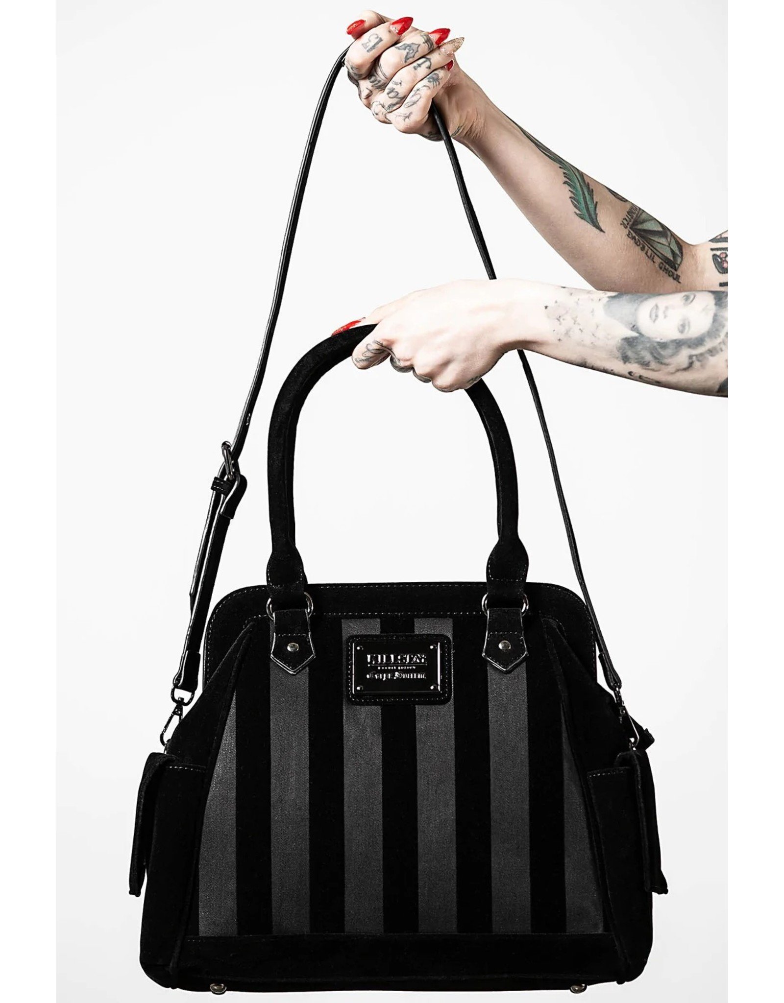 Killstar Killstar bags and accessories - Killstar Earn Your Stripes Handbag