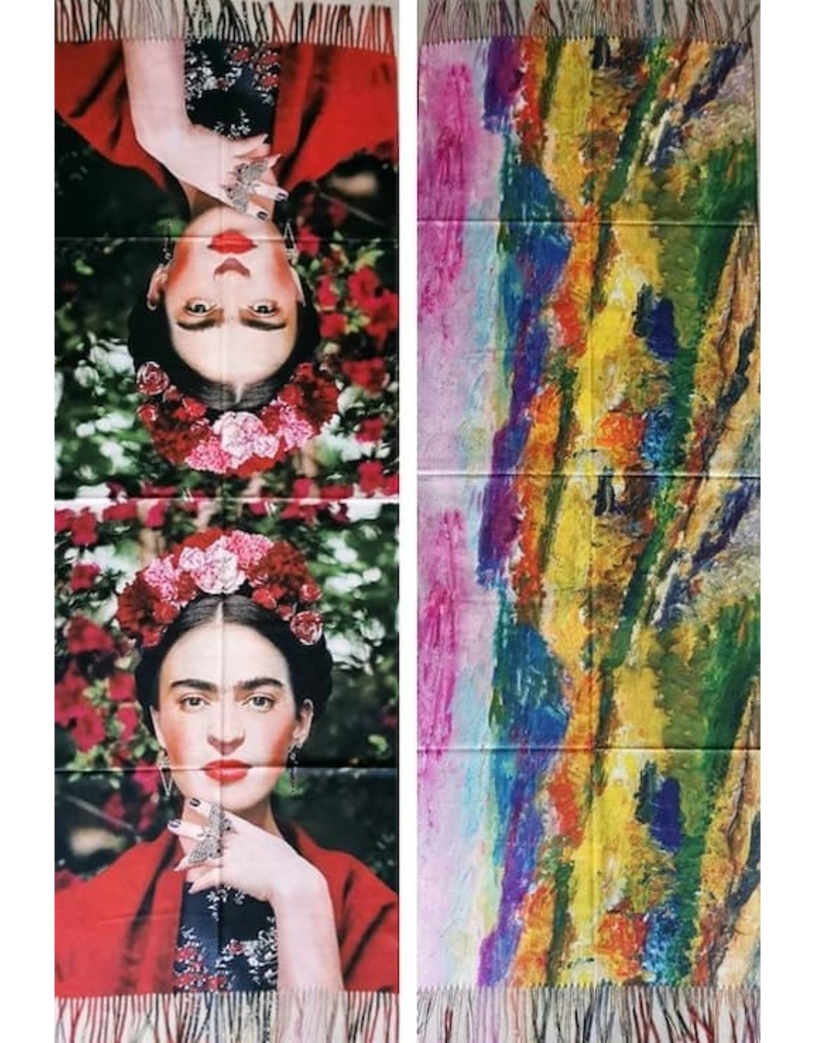 Trukado Miscellaneous - Frida Kahlo Sjaal-Omslagdoek dubbelzijdig 180x70cm