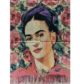 Frida Kahlo Shawl-Wraparound  Pastel Roses double sided