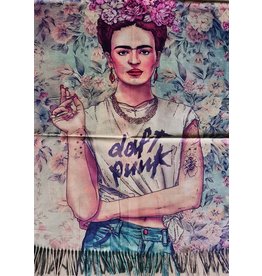 Frida Kahlo Daft Punk Shawl double sided