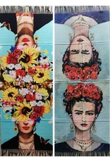 Miscellaneous - Frida Kahlo Roses & Sunflower Wreath Shawl double sided