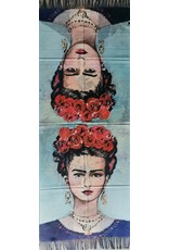 Miscellaneous - Frida Kahlo Roses & Sunflower Wreath Shawl double sided