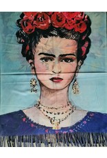 Miscellaneous - Frida Kahlo Roses & Sunflower Wreath Shawl double sided