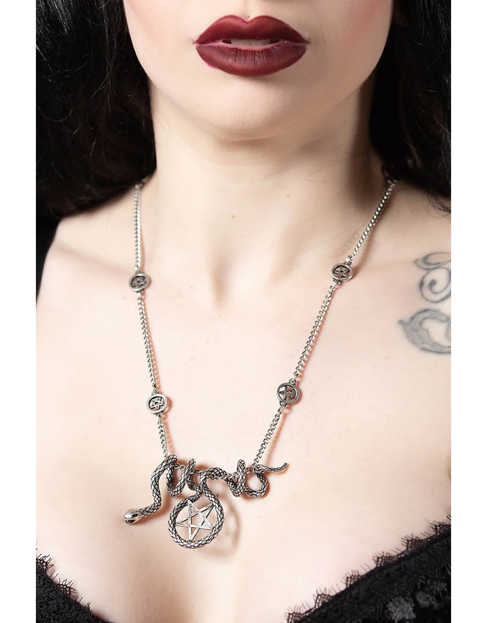 Killstar  Jewelry - Killstar Serpent necklace  Snake and Pentagram