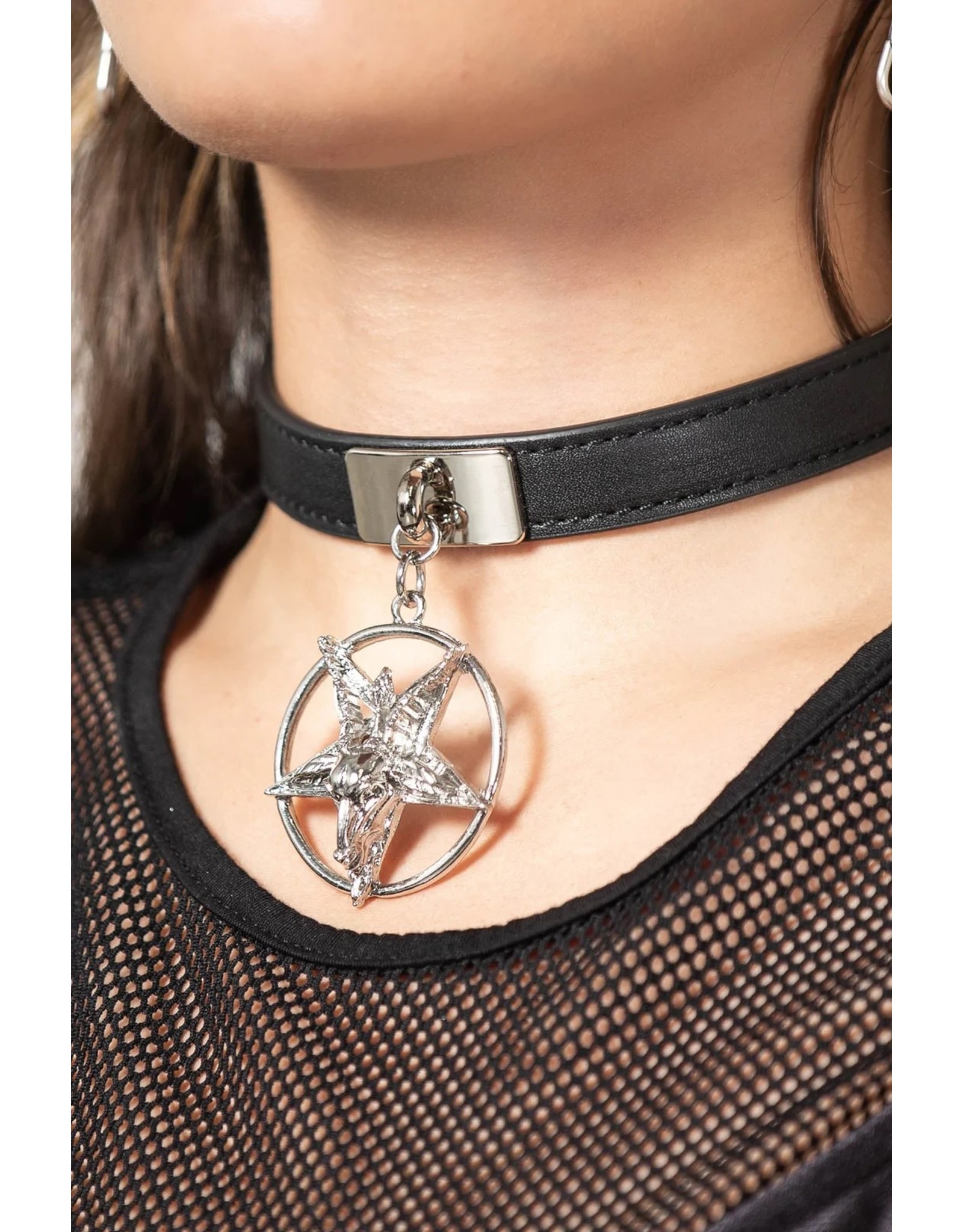 Killstar Killstar bags and accessories - Killstar  Baphomet choker Vexed  Youth