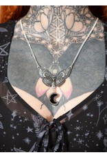 Killstar  Jewelry - Killstar Night Flutter Moth with Death's head necklace