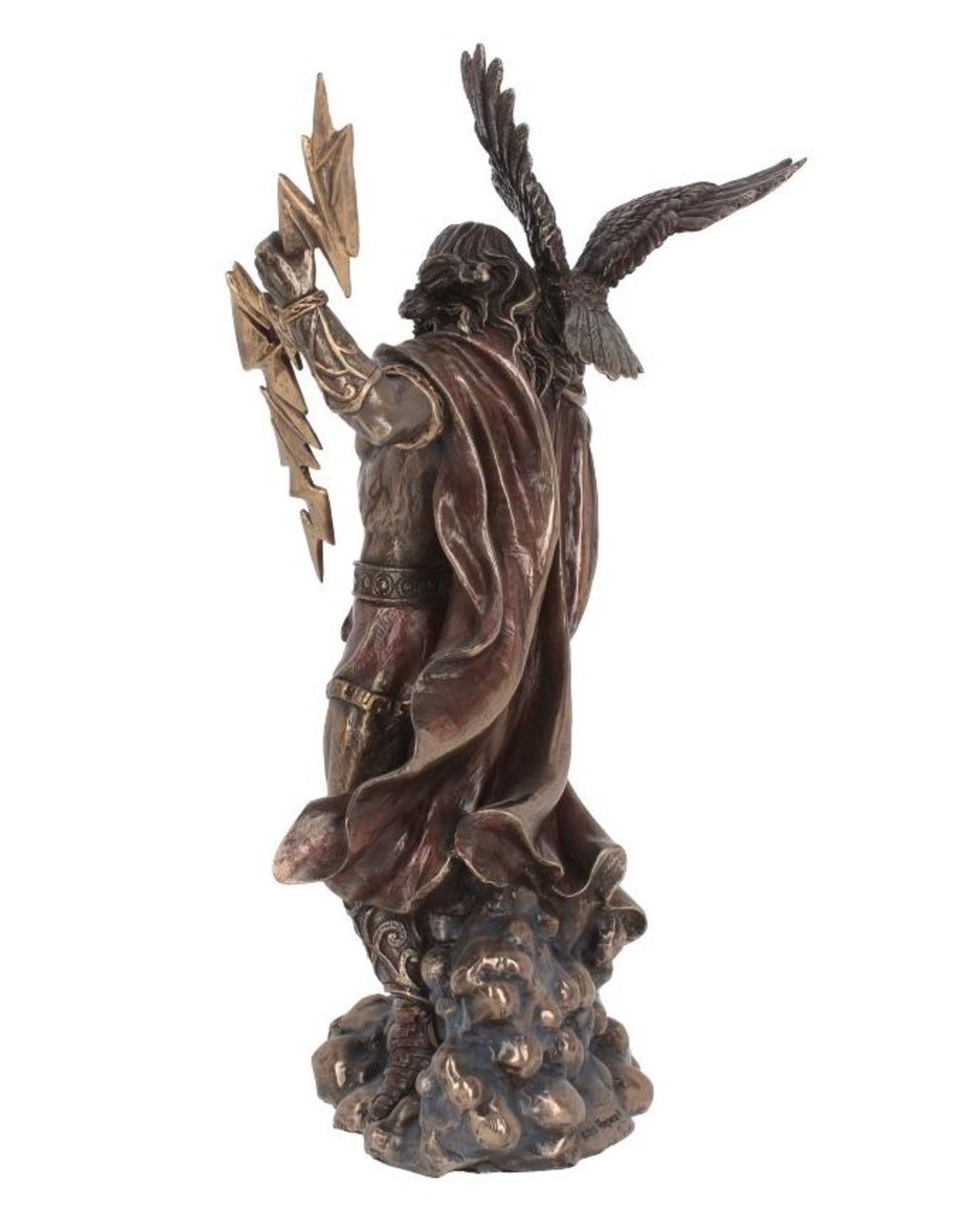 Veronese Design Giftware Beelden Collectables  - Zeus gebronsd beeld 23cm