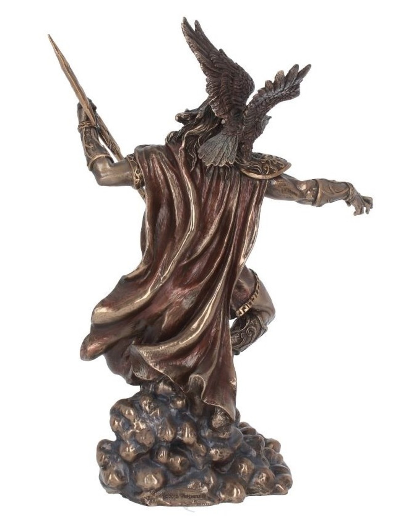 Veronese Design Giftware Beelden Collectables  - Zeus gebronsd beeld 23cm