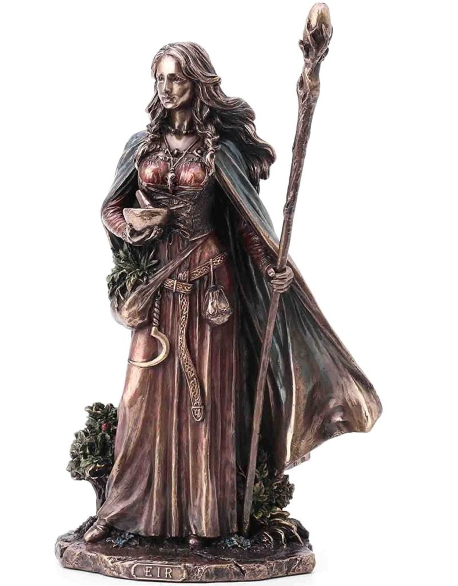 Veronese Design Giftware & Lifestyle - Eir Scandinavian Goddess of Medicine Bronzed statue