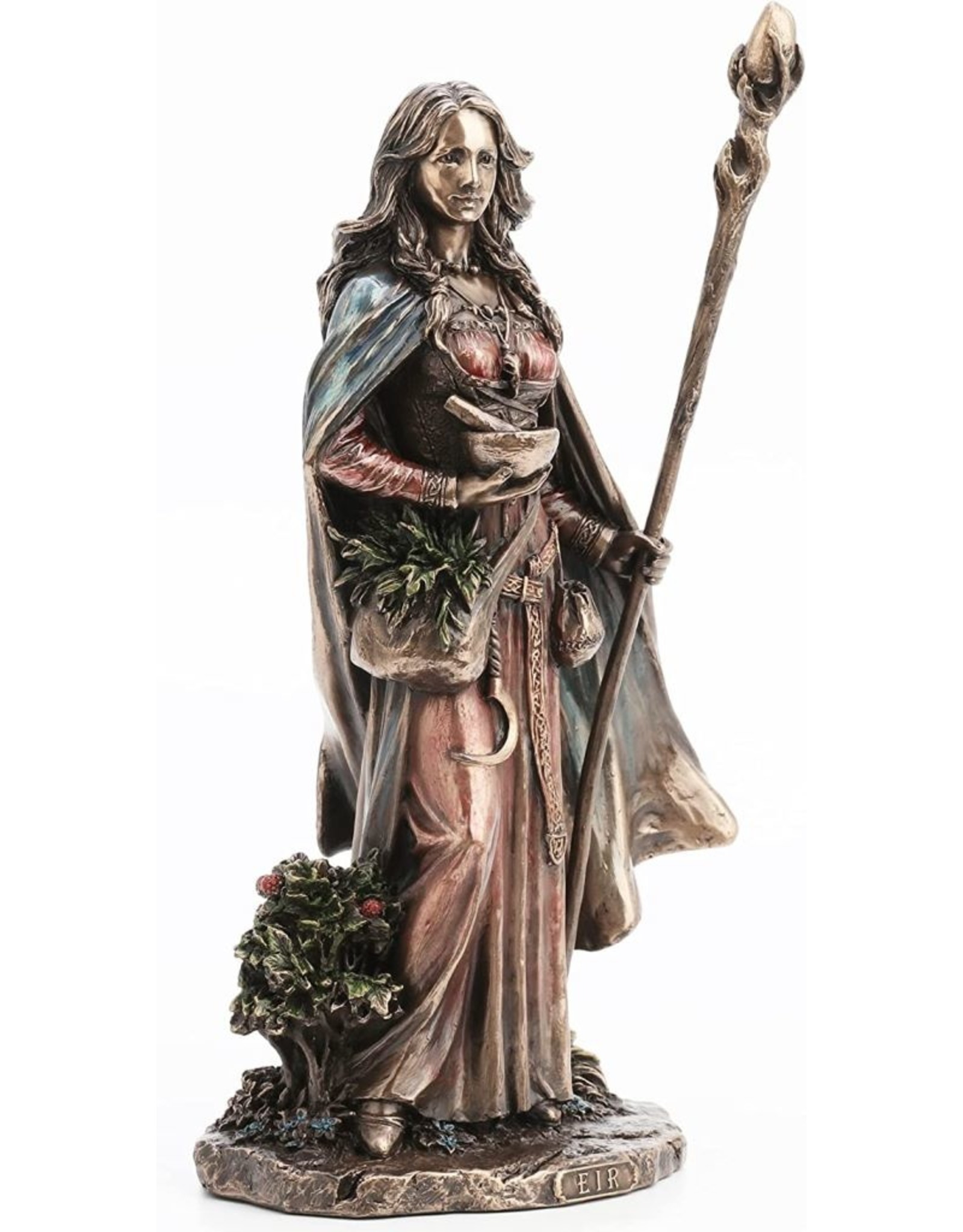 Veronese Design Giftware & Lifestyle - Eir Scandinavian Goddess of Medicine Bronzed statue