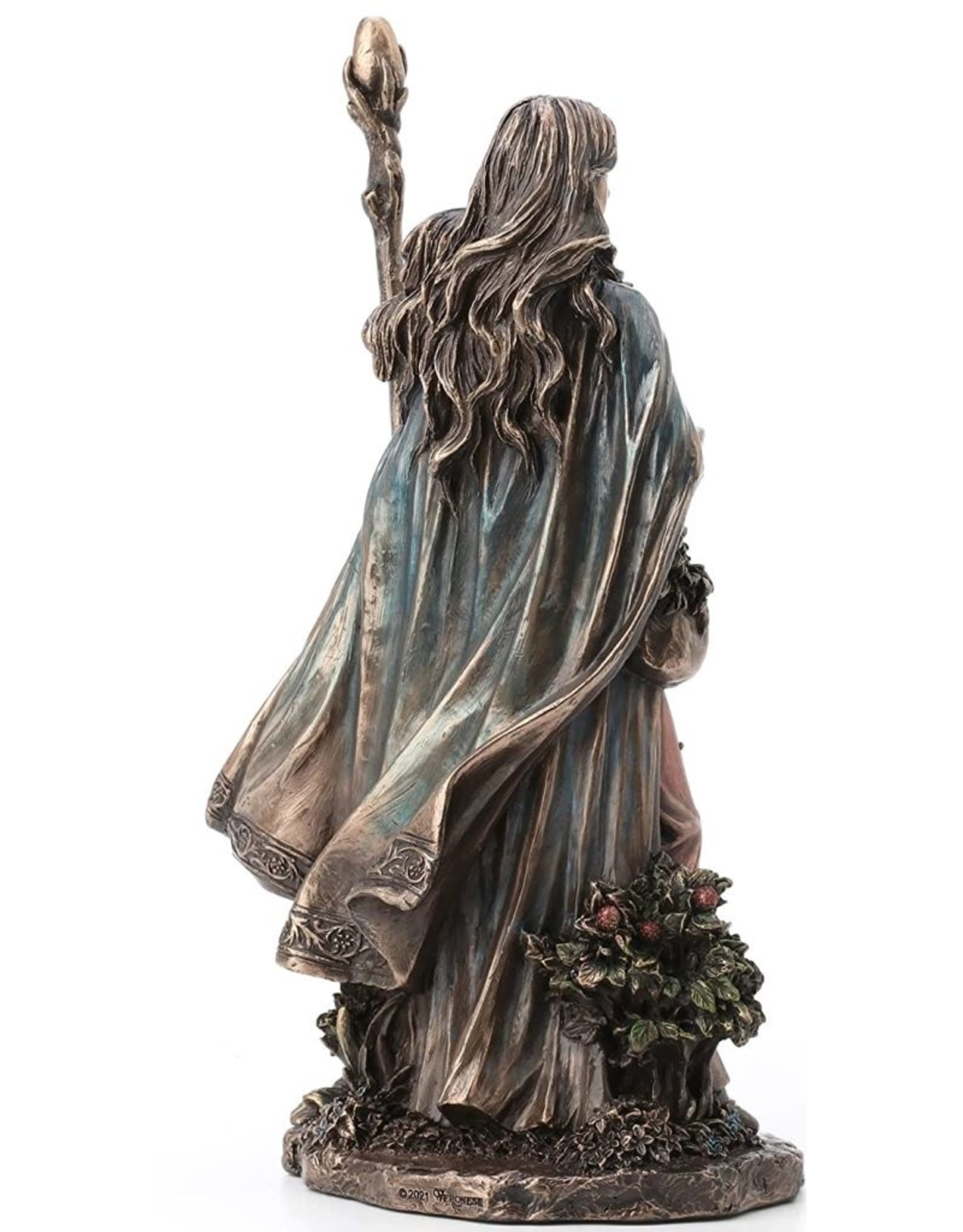 Veronese Design Giftware & Lifestyle - Eir Scandinavian Goddess of Medicine Bronzed statue