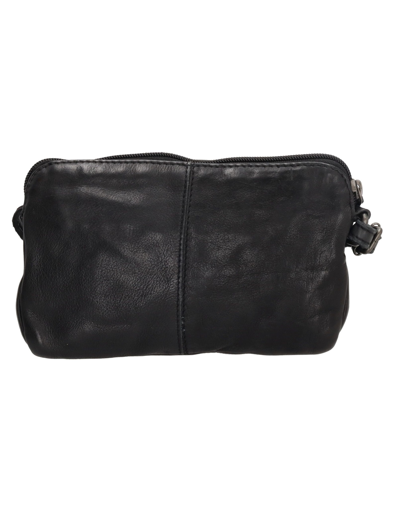 Hide & Stitches Leather Festival bags, waist bags and belt bags - Hide & Stitches Festival Bag Washed Leather Black