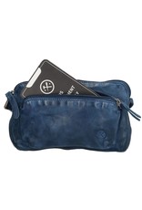 Hide & Stitches Leather Festival bags, waist bags and belt bags - Hide & Stitches Festival Bag Washed Leather Blue