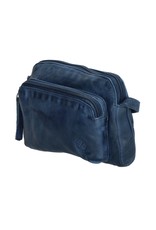 Hide & Stitches Leather Festival bags, waist bags and belt bags - Hide & Stitches Festival Bag Washed Leather Blue