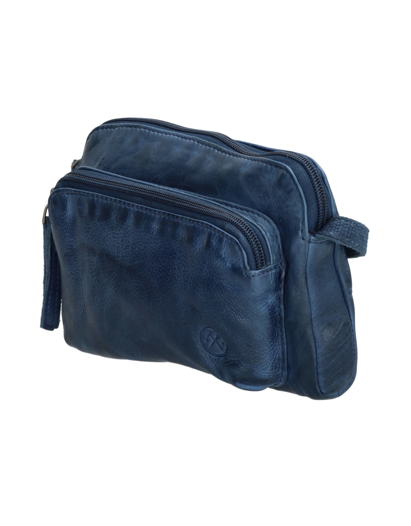 Hide & Stitches Leather Festival bags, waist bags and belt bags - Hide & Stitches Festival Bag Washed Leather Blue