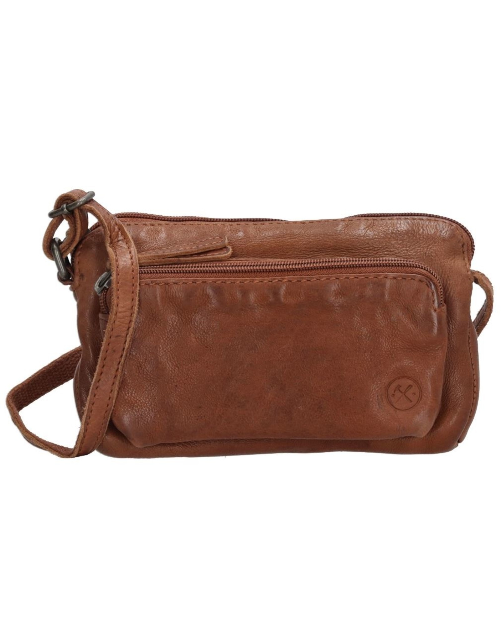 Hide & Stitches Leather Festival bags, waist bags and belt bags - Hide & Stitches Festival Bag Washed Leather Cognac