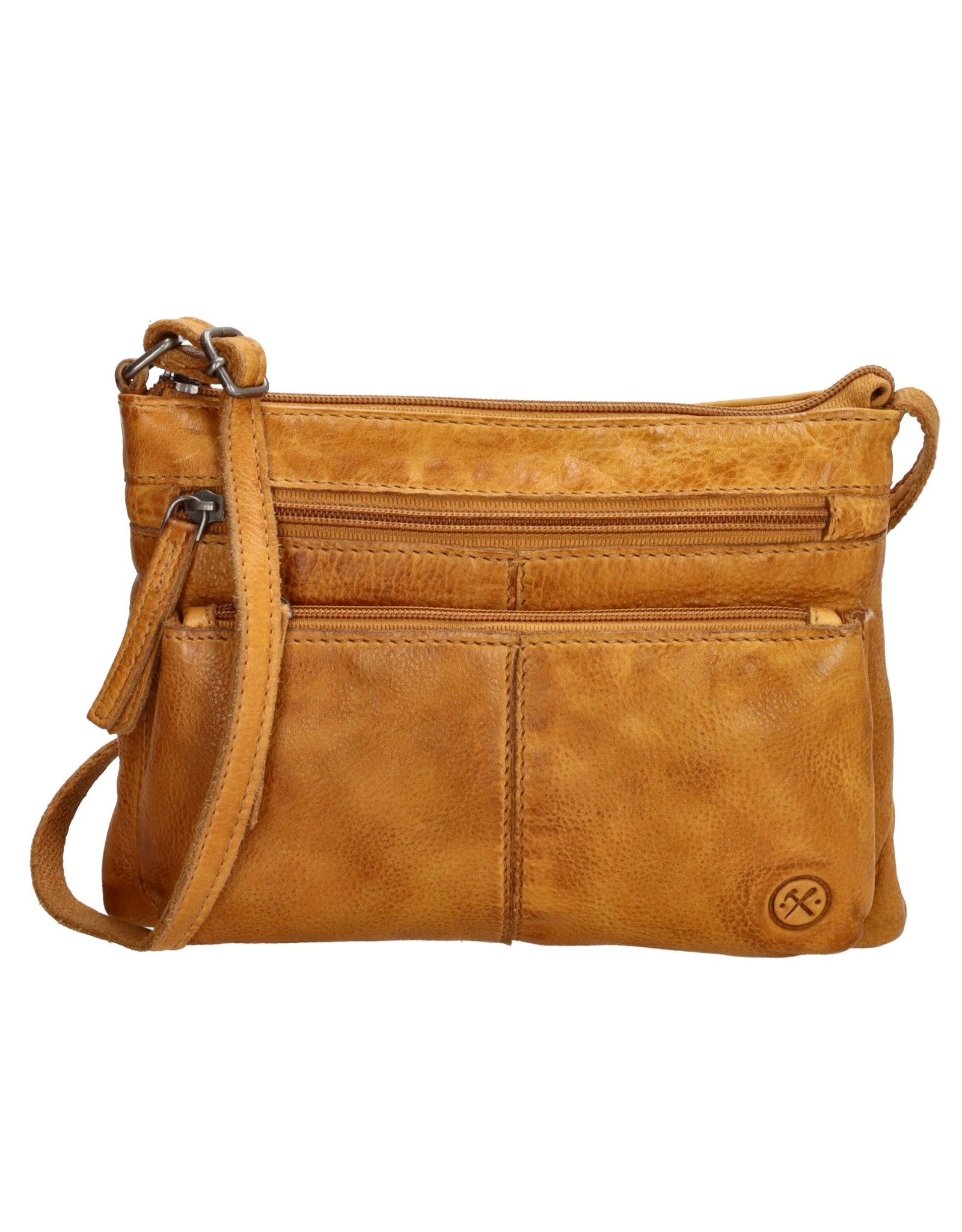 Hide & Stitches Leather Shoulder bags  leather crossbody bags - Hide & Stitches Paint Rock Shoulder Bag Ochre yellow