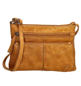 Hide & Stitches Hide & Stitches Paint Rock Shoulder Bag  Ochre yellow