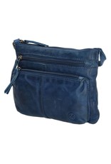 Hide & Stitches Leather Shoulder bags  leather crossbody bags - Hide & Stitches Paint Rock Shoulder Bag Jeans Blue