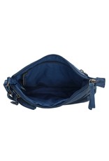 Hide & Stitches Leather Shoulder bags  leather crossbody bags - Hide & Stitches Paint Rock Shoulder Bag Jeans Blue