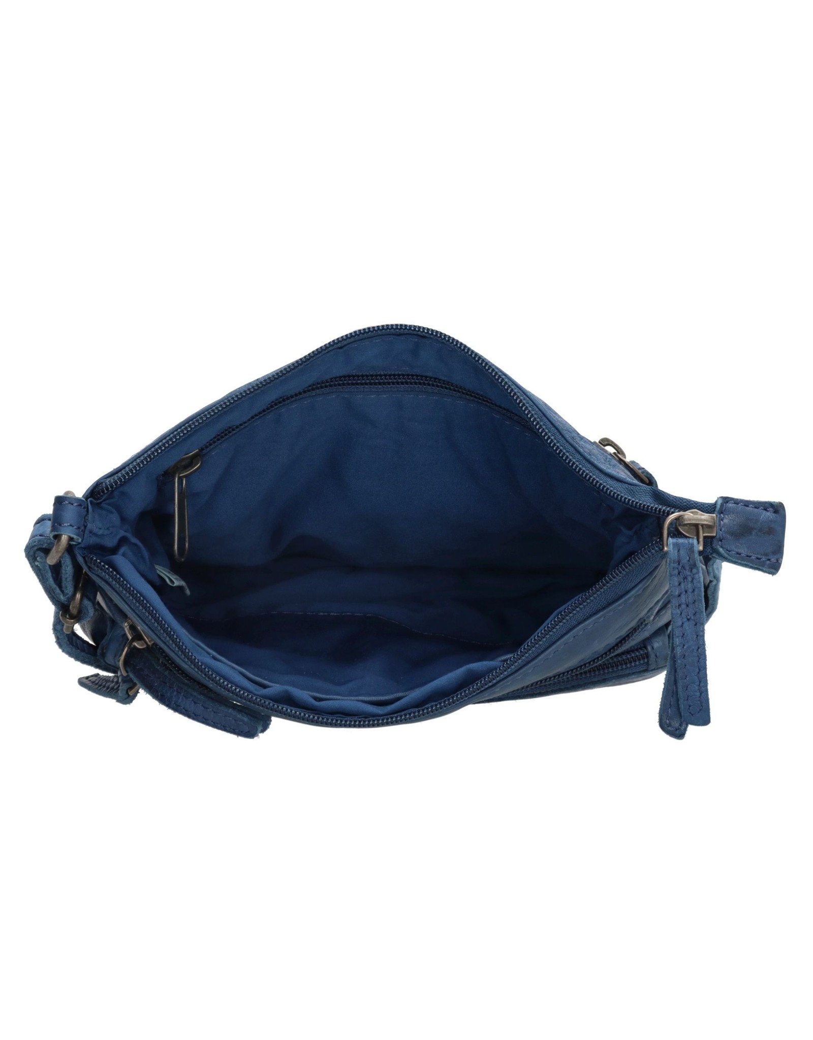 Hide & Stitches Leather Shoulder bags  leather crossbody bags - Hide & Stitches Paint Rock Shoulder Bag Jeans Blue