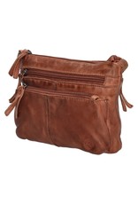 Hide & Stitches Leather Shoulder bags  leather crossbody bags - Hide & Stitches Paint Rock Shoulder Bag Dark Cognac