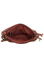 Hide & Stitches Leather Shoulder bags  leather crossbody bags - Hide & Stitches Paint Rock Shoulder Bag Dark Cognac