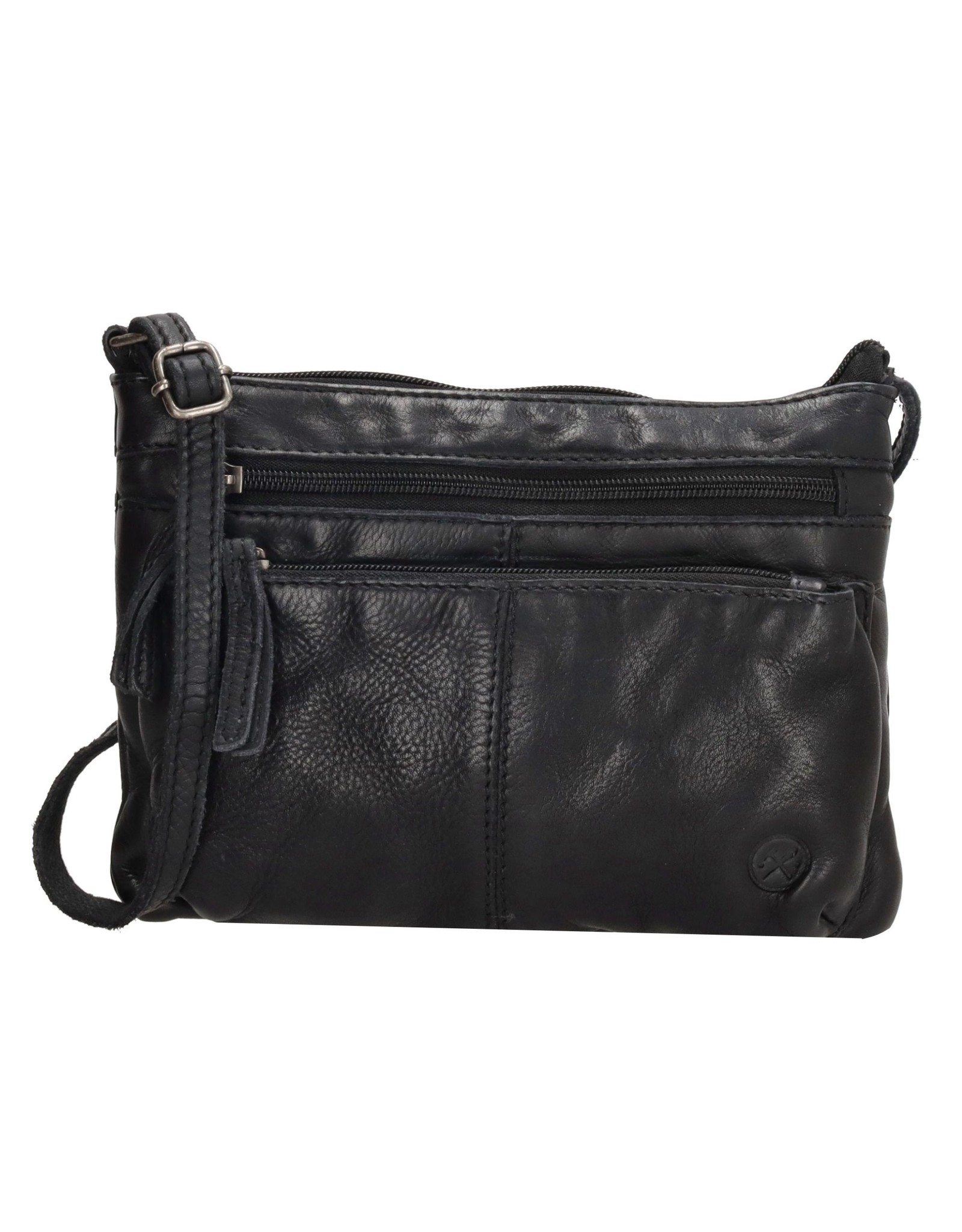 Hide & Stitches Leather Shoulder bags  leather crossbody bags - Hide & Stitches Paint Rock Shoulder Bag Black