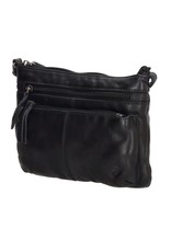 Hide & Stitches Leather Shoulder bags  leather crossbody bags - Hide & Stitches Paint Rock Shoulder Bag Black