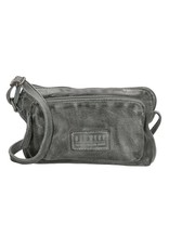 Old West Leather Festival bags, waist bags and belt bags - Little shoulder bag washed leather Old West (grey)