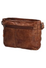 Hide & Stitches Leren schodertassen Leren crossbody tassen - Hide & Stitches Paint Rock Schoudertas Cognac