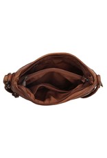 Hide & Stitches Leren schodertassen Leren crossbody tassen - Hide & Stitches Paint Rock Schoudertas Cognac