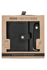 Hide & Stitches Leather Wallets - Hide & Stitches Idaho Safety Wallet & Key ring Set