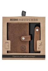 Hide & Stitches Leather Wallets - Hide & Stitches Safety Wallet & Key Ring Set