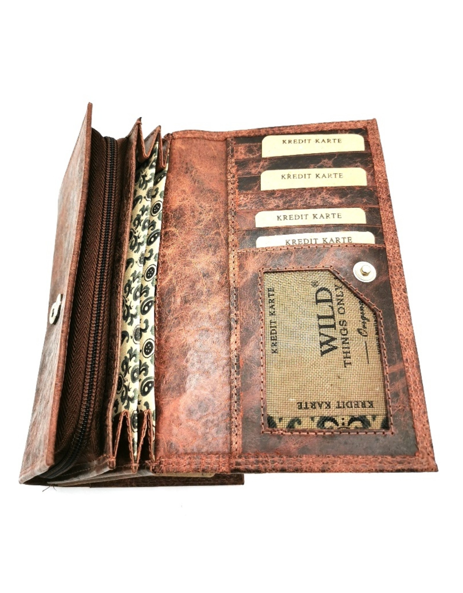Wild Thing Leather Wallets -  Leather wallet Wild Thing Large (dark brown)