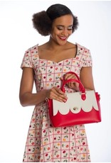 Banned Vintage bags Retro bags - Banned 50's  Coquille Handbag Red