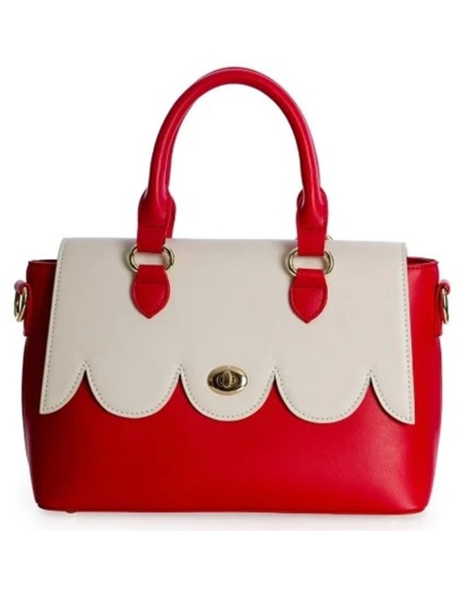 Banned Vintage bags Retro bags - Banned 50's  Coquille Handbag Red
