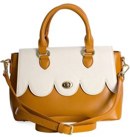 Banned Banned 50's  Coquille Handbag Tan