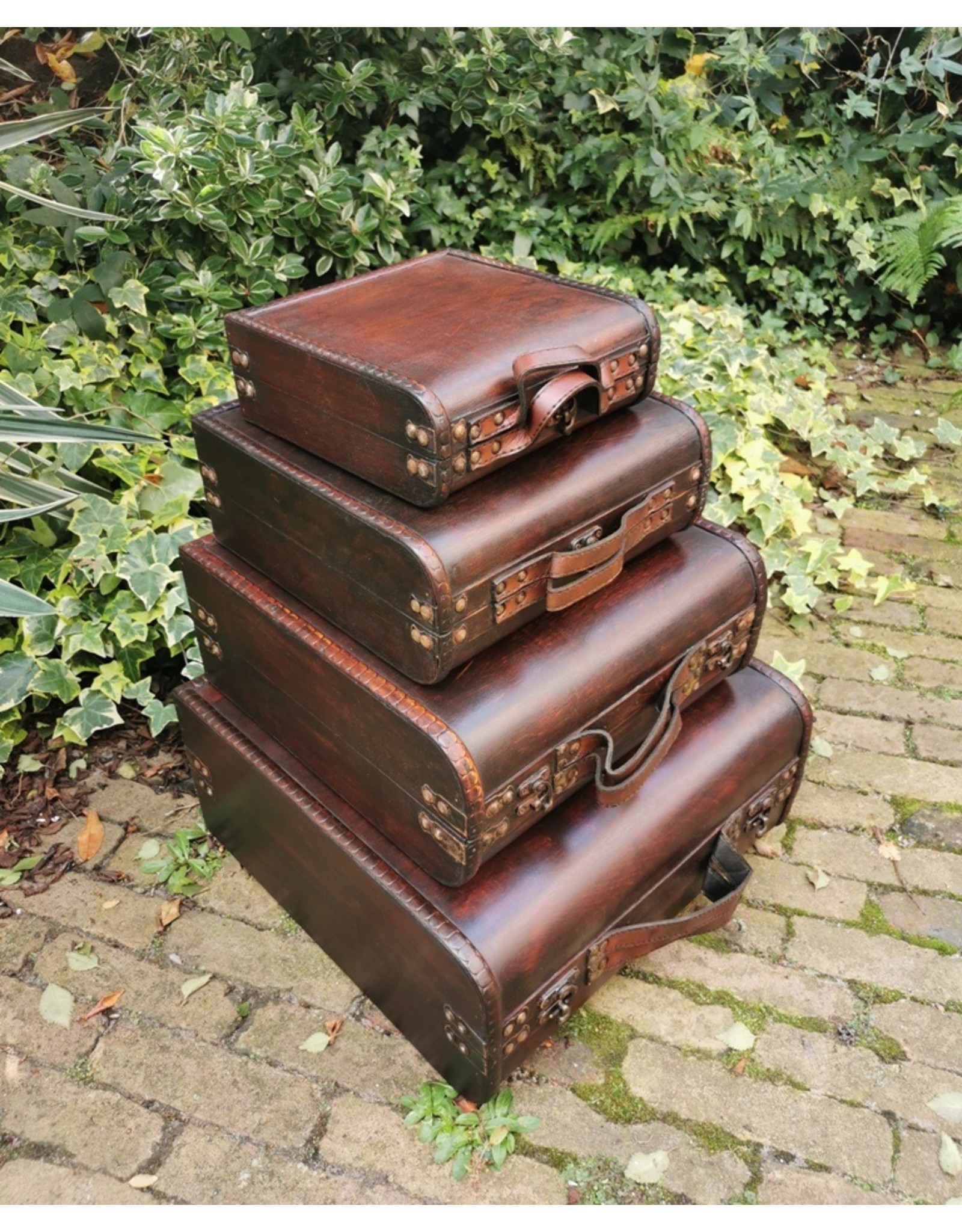 Trukado Miscellaneous -  Houten Koffer Steampunk - Victoriaans XL 39cm x 39cm x 18cm