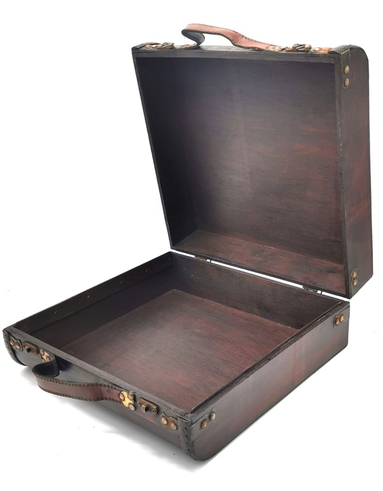 Trukado Miscellaneous - Houten Koffer Steampunk - Victoriaans L 33cm x 33cm x 13cm