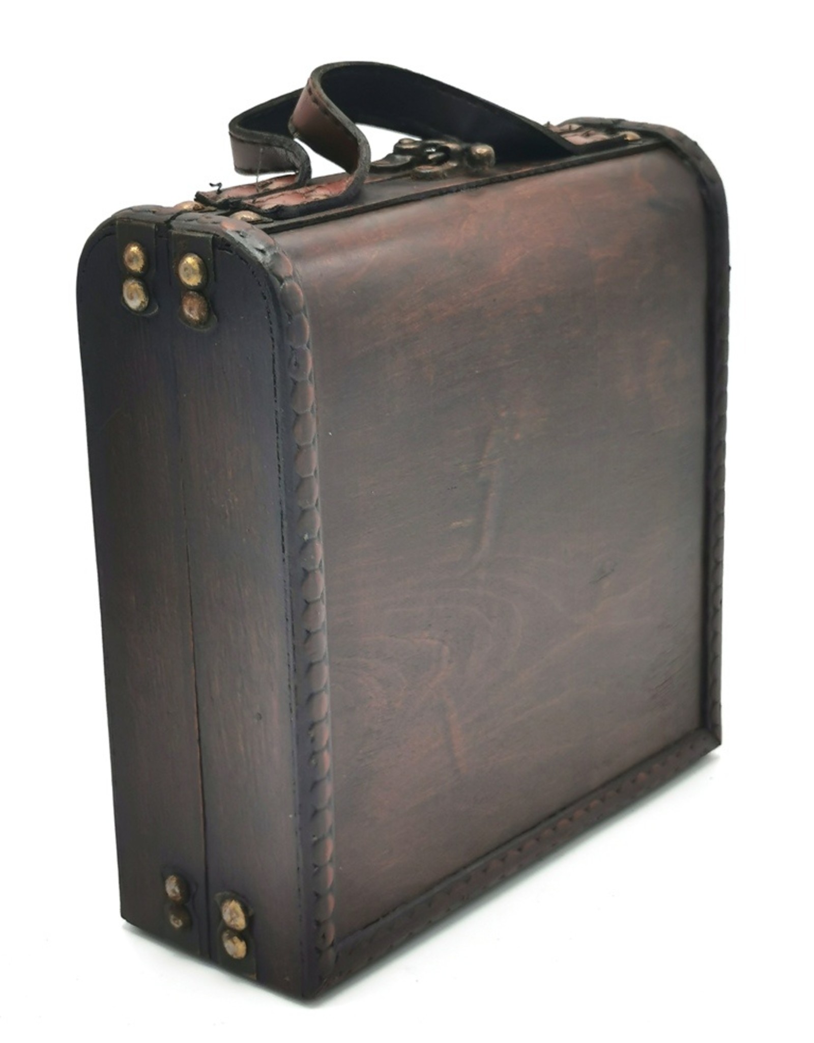 Trukado Miscellaneous - Wooden Suitcase Steampunk - Victorian S 21x20.5x7.5cm