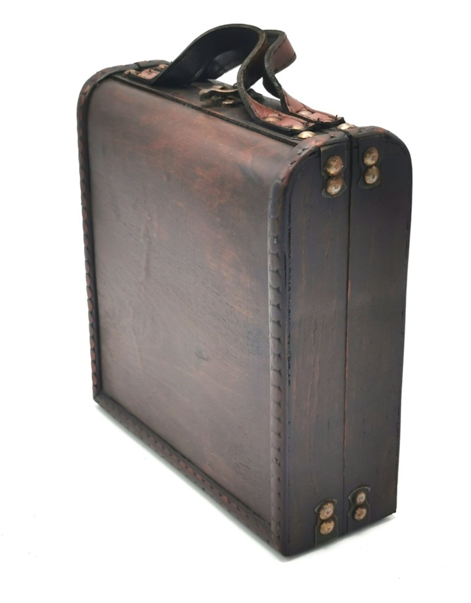 Trukado Miscellaneous - Wooden Suitcase Steampunk - Victorian S 21x20.5x7.5cm