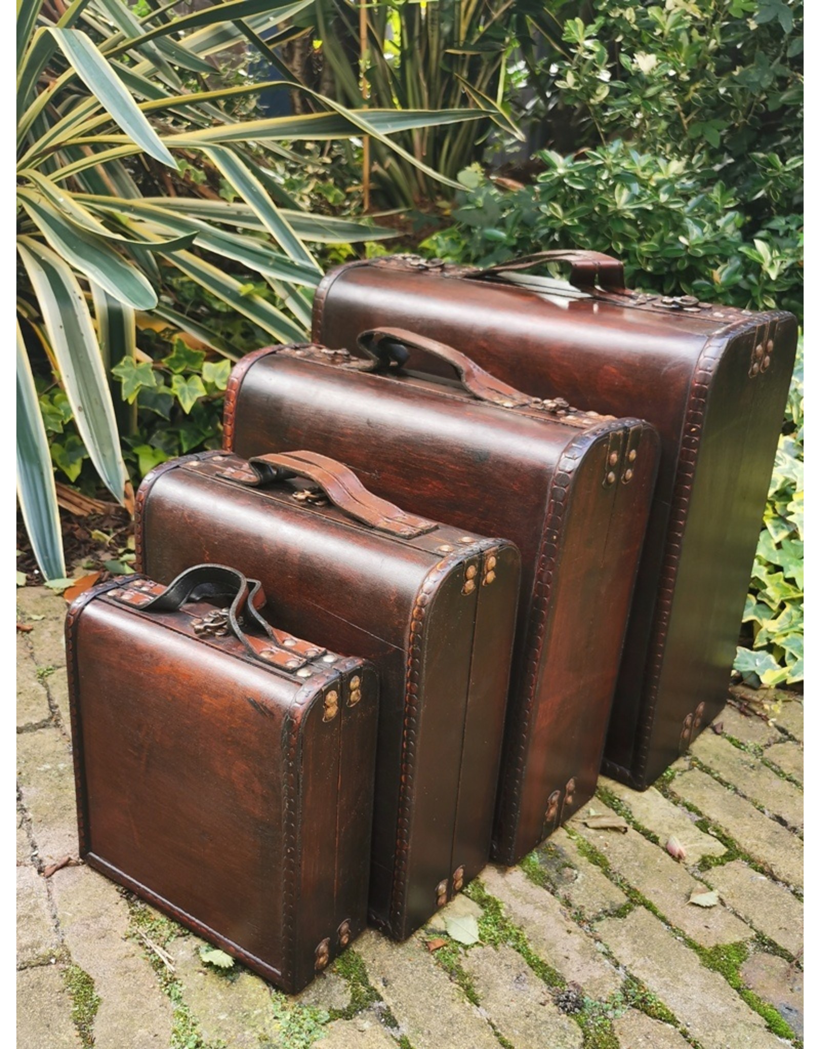 Trukado Miscellaneous - Wooden Suitcase Set of 4 pieces Steampunk - Victorian