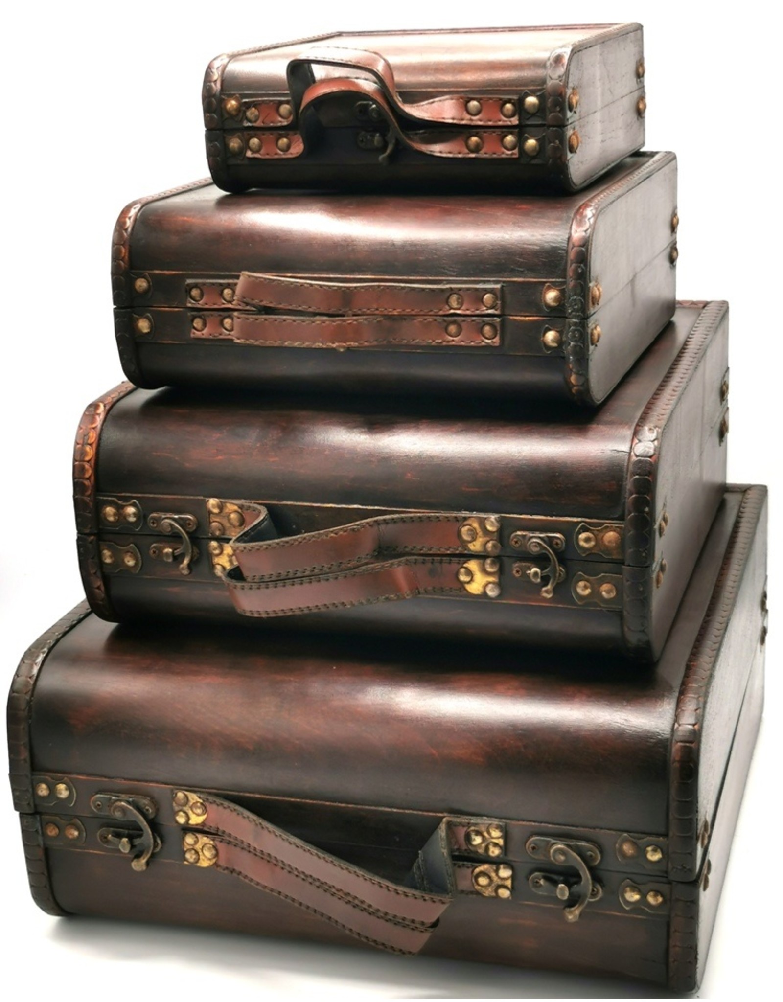 Trukado Miscellaneous - Wooden Suitcase Set of 4 pieces Steampunk - Victorian