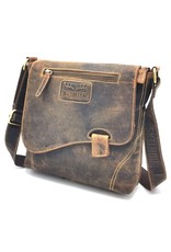 Hunters Leather Shoulder bags  Leather crossbody bags - Hunters Crossbody with Asymmetric Cover Buffalo Leather