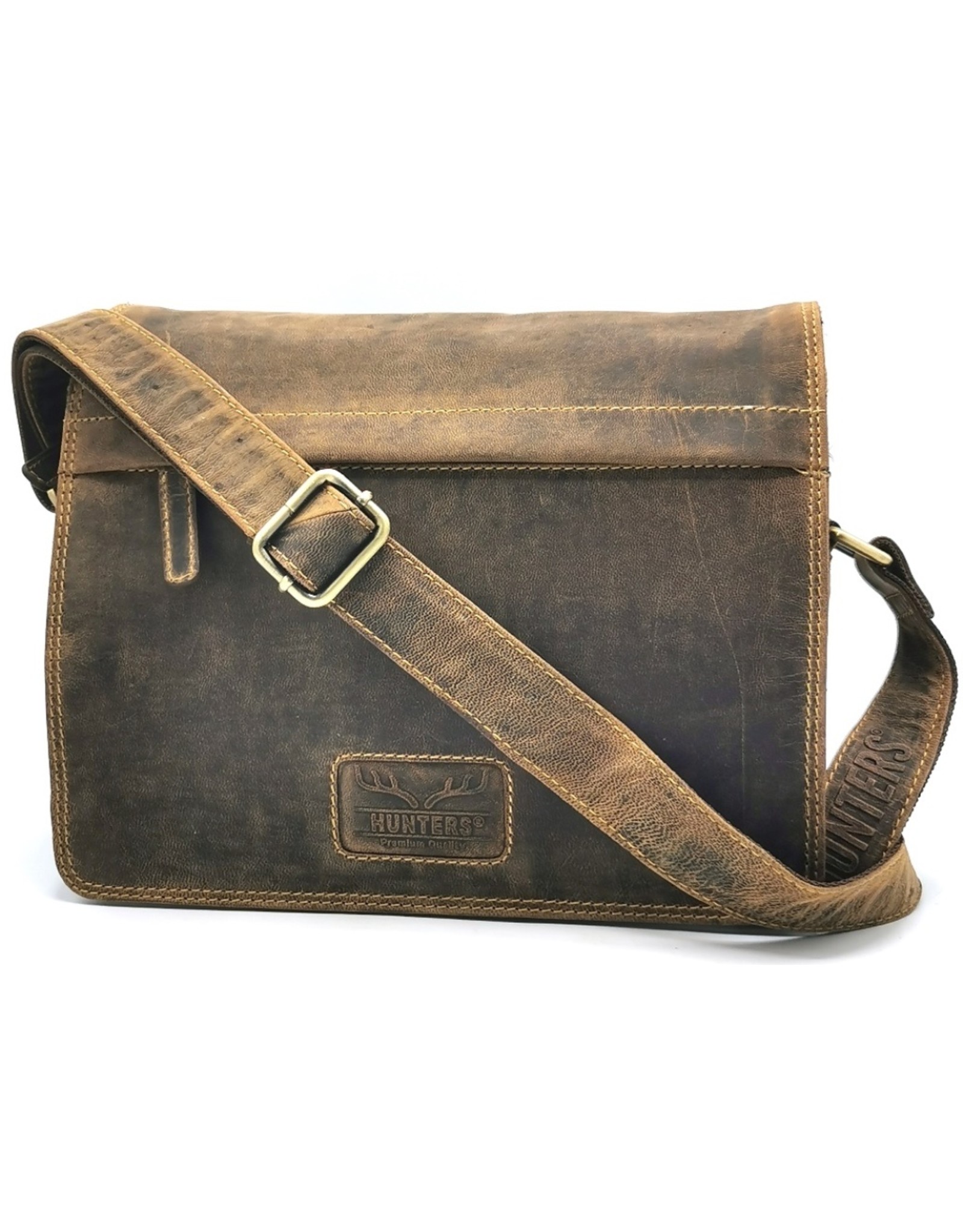 Hunters Leather Shoulder bags  Leather crossbody bags - Hunters Crossbody with Straight Cover Medium size