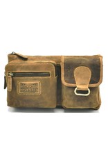 Hunters Leren Festivaltasjes, heuptassen en riemtassen - Hunters Heuptas - Crossbodytas Buffelleer
