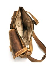 Hunters Leren Festivaltasjes, heuptassen en riemtassen - Hunters Heuptas - Crossbodytas Buffelleer