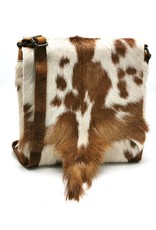 Hide & Stitches Leren tassen - Hide & Stitches Leren Schoudertas met Vacht omslag